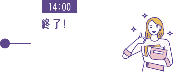 14:00 終了!
