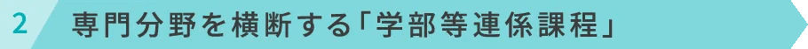 専門分野を横断する「学部等連係課程」